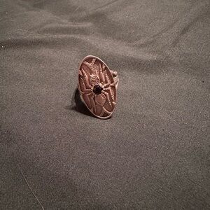 Sterling silver beetle ring